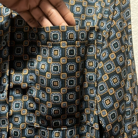 Banana Republic Black and Gray Patterned Maxi Dress - Picture 4 of 10